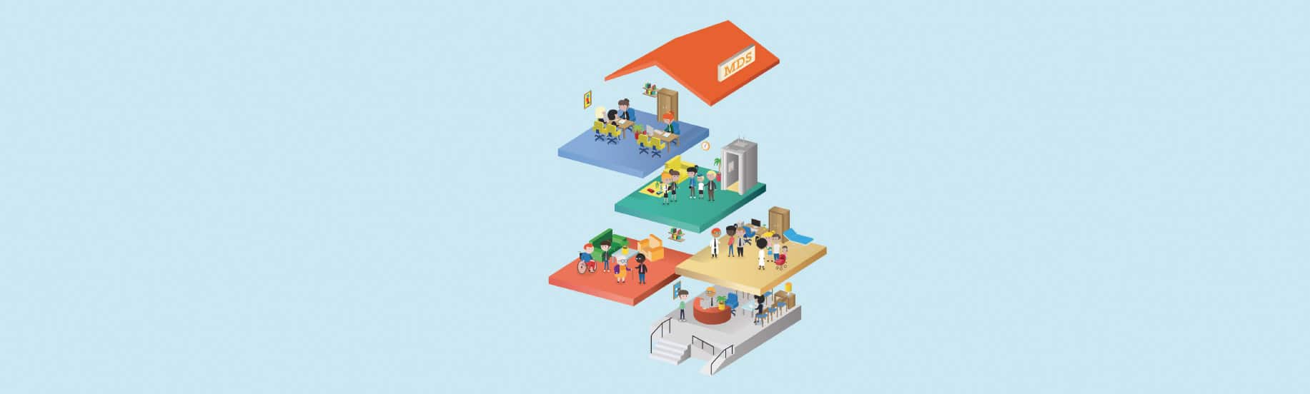 Visuelle de la campagne de communication des MDS