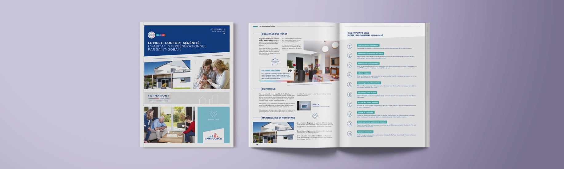 Guide essentiel de formation Saint Gobain, design et adaptation de la charte graphique.