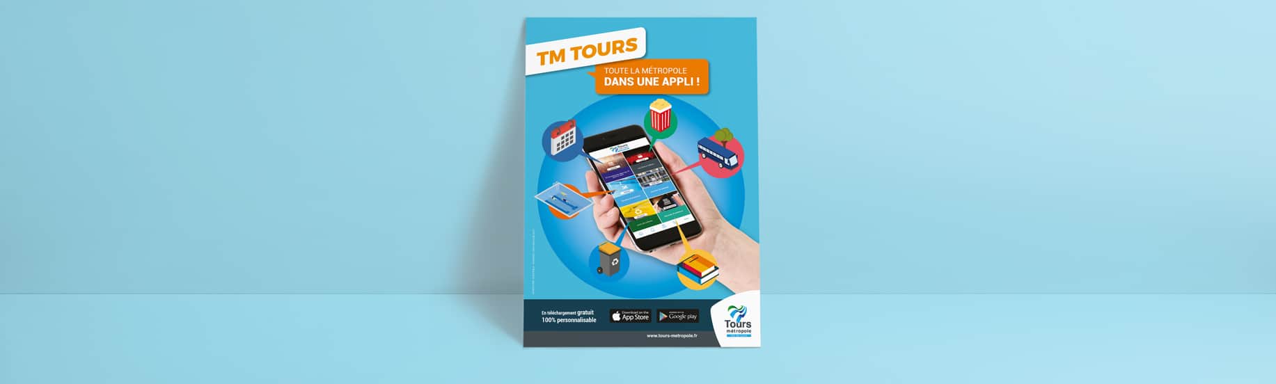 Affiche de la campagne TM Tours